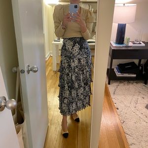 Zara midi tiered skirt - size M